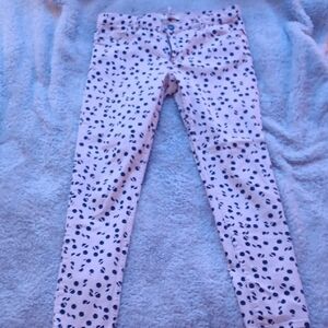 BCBGeneration Black and White Polka Dot Pants